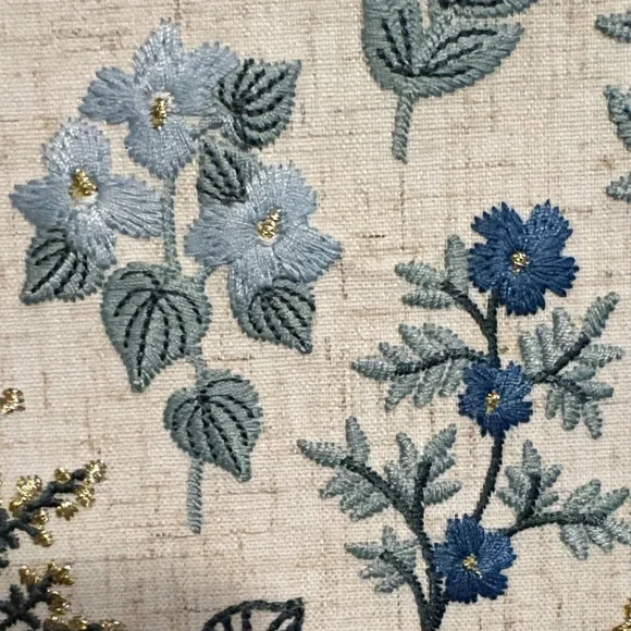 Rifle Paper Company New Floral Guest Book with Blue and Gold Accents - Picture 6 of 8